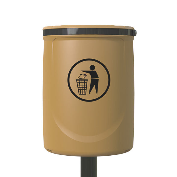 Melba Swintex Osprey Wall or Post Mounted Litter Bin 40L