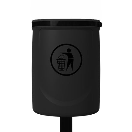 Melba Swintex Osprey Wall or Post Mounted Litter Bin 40L