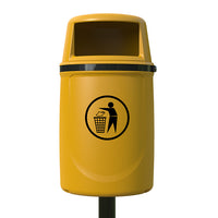 Melba Swintex Osprey Wall or Post Mounted Litter Bin 40L