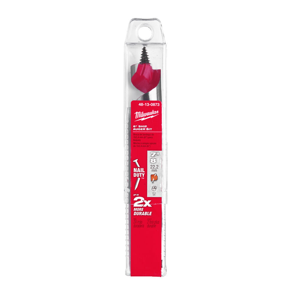 Milwaukee 22mm Stubby Impact Auger Bit - 48130873