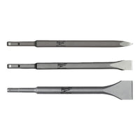 Milwaukee 3 Piece SDS+ Chisel Set - 4932430001
