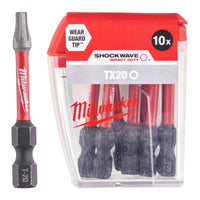 Milwaukee Shockwave TX20 50mm Impact Driver Bits 10-Pack