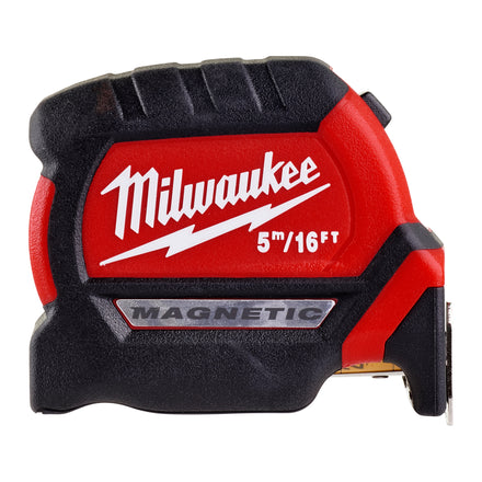 Milwaukee Premium Magnetic Tape Measure 5 Metre / 16ft Metric & Imperial - 4932464602