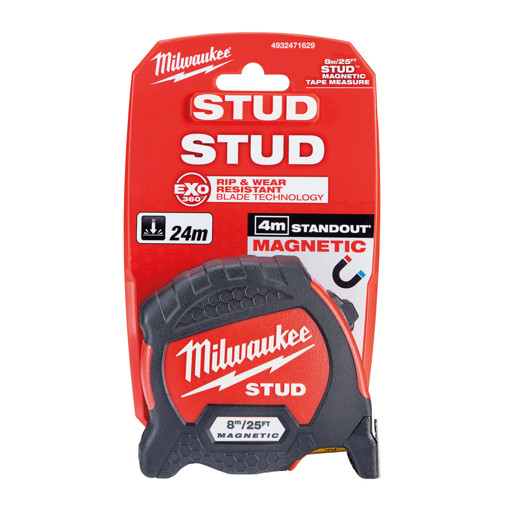 Milwaukee STUD Tape Measure 8 Metre / 26ft Metric & Imperial - 4932471629