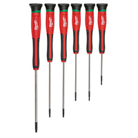 Milwaukee 6 Piece TX Precision Screwdriver Set Inc Zip Case