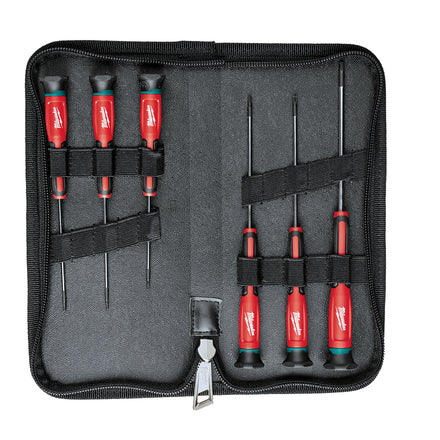 Milwaukee 6 Piece TX Precision Screwdriver Set Inc Zip Case - 4932471870