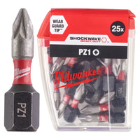 Milwaukee Shockwave PZ1 25mm Impact Driver Bits 10-Pack