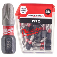 Milwaukee Shockwave PZ3 25mm Impact Driver Bits 25-Pack