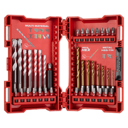 Milwaukee Shockwave 39 Piece Impact Bit & Drill Set Inc. Case