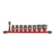 Milwaukee Shockwave Impact Duty 3/8" Socket Set With 1/4" - 3/8" Adaptor - 4932480454