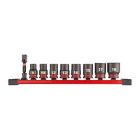 Milwaukee Shockwave Impact Duty 3/8" Socket Set With 1/4" - 3/8" Adaptor