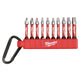 Milwaukee Shockwave 10 Piece TX PH PZ Impact Driver Bit Carabiner Set - 4932480941
