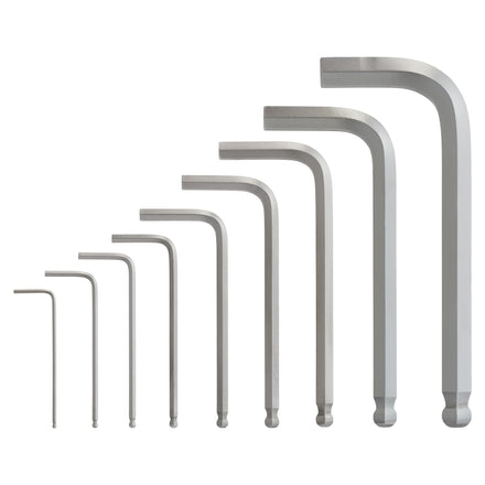 Milwaukee 9 Piece Compact Metric L-Form Hex-Key Set Inc. Storage Clip - 4932492399