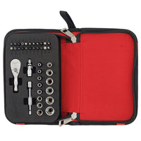 Milwaukee 1/4" Compact Ratchet Set Inc Zip Case