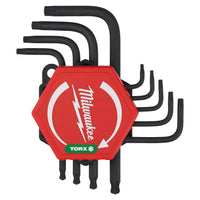 Milwaukee 9 Piece Compact L-Form Torx-Key Set Inc. Storage Clip