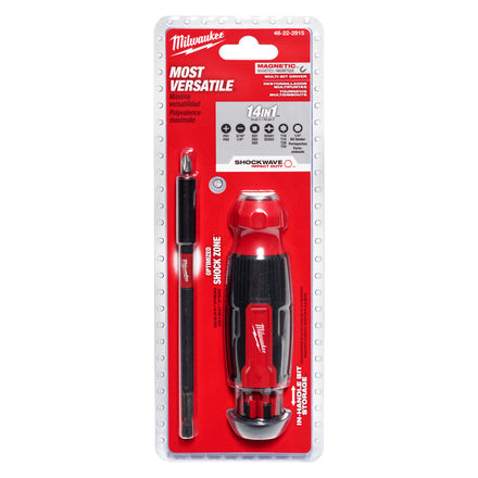 Milwaukee 14-in-1 Shockwave Multi-Bit Ratchet Screwdriver