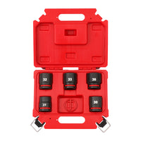Milwaukee Shockwave Impact Duty 1" Drive Standard Socket Set 5 Piece With Case