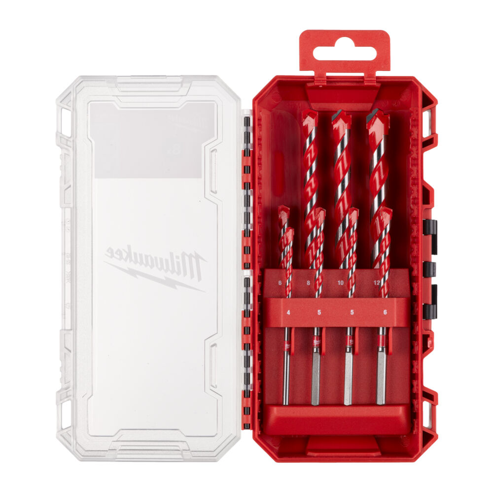 Milwaukee 8 Piece Premium Hammer Drill Set #2 Inc. Case - 4932493881