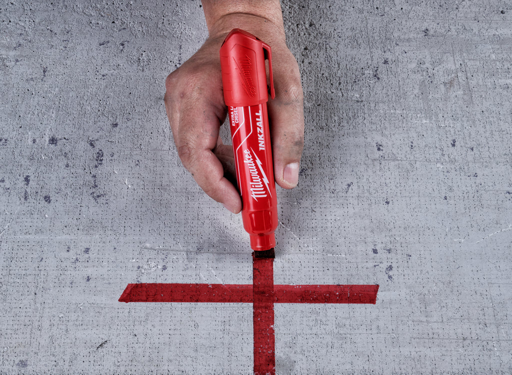 Milwaukee INKZALL Chisel Tip Marker Pen X-Large Red - 4932471560