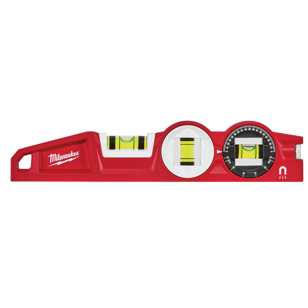 Milwaukee Block Torpedo Magnetic Level With Angle Gauge - 4932459096