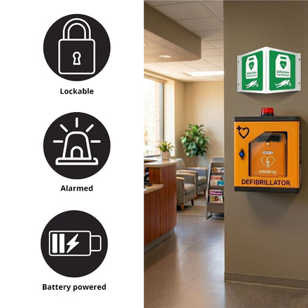 HypaGuard Indoor Automatic External Defibrillator Cabinet