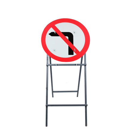 No Left Turn | Quick Fit Sign Face Dia. 613 (face only) | 750mm