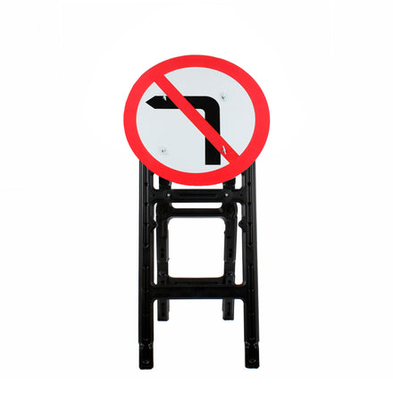 No Left Turn | Quick Fit Sign Face Dia. 613 (face only) | 750mm