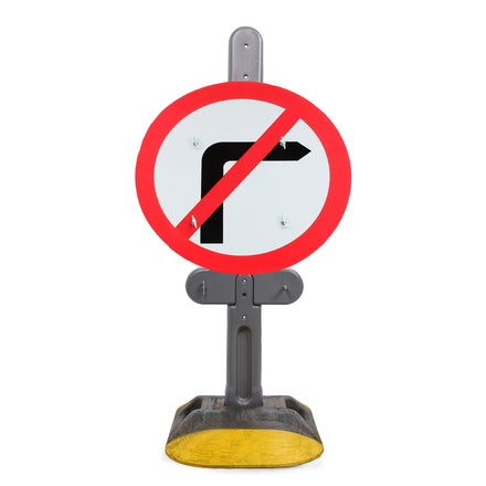 No Left Turn | Quick Fit Sign Face Dia. 613 (face only) | 750mm