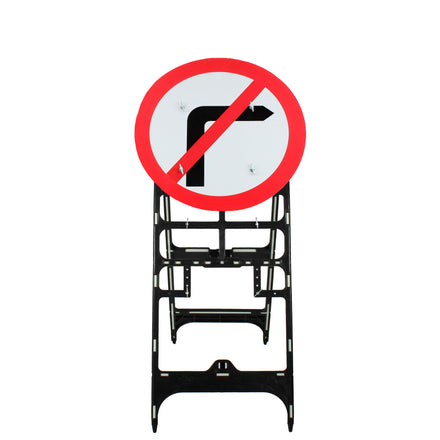 No Right Turn | Quick Fit Sign Face Dia. 612 (face only) | 750mm