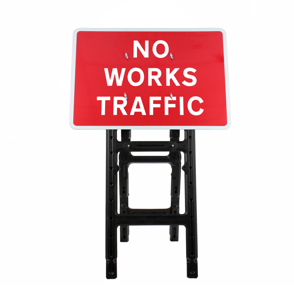 No Works Traffic | Quick Fit Sign (Face Only) | 1050x750mm
