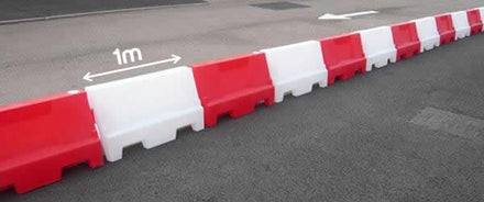 1m Evo Water Filled Barrier - Option For Fence Top