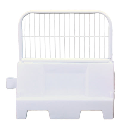 1m Evo Water Filled Barrier - Option For Fence Top (White / Fence Top Panel)