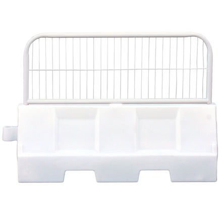 1.5m Evo Barrier Water Filled Separation Barrier Red And White (White / Fence Top Panel)