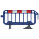 Firmus Professional Barrier - Chapter 8 Pedestrian Barrier - Standard Feet - Blue