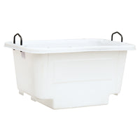 Oaklands 250L Euro Fixed Handle Crane Lift Mortar Tub - White