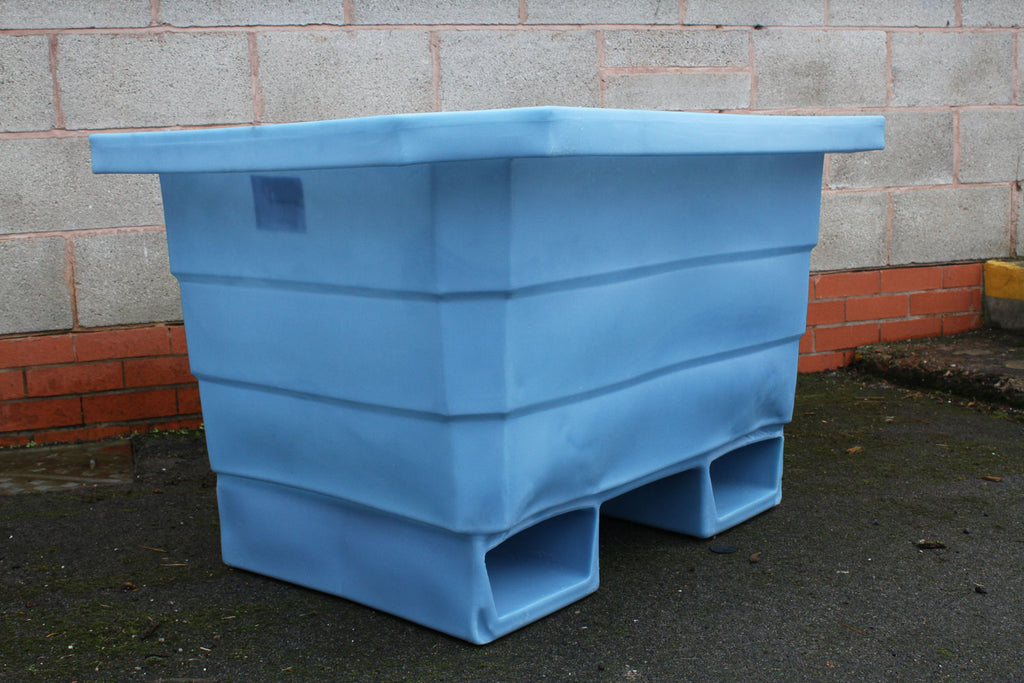 Oaklands 250L Easy Lift Fork Lift Mortar Tub - Blue