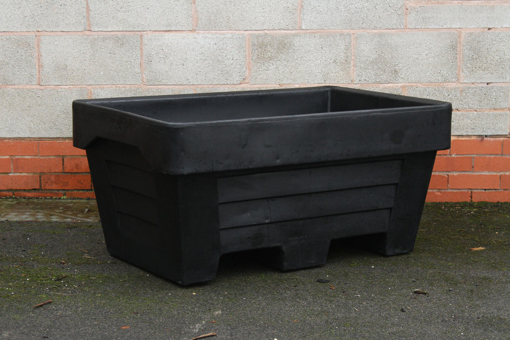 Oaklands 250L Twin Skin Fork Lift Mortar Tub - Black