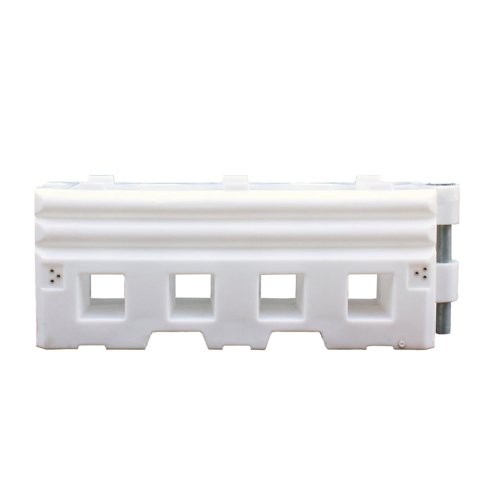 RB22 Barrier - 50MPH Water Filled Crash Barrier (White / No Top Panel)