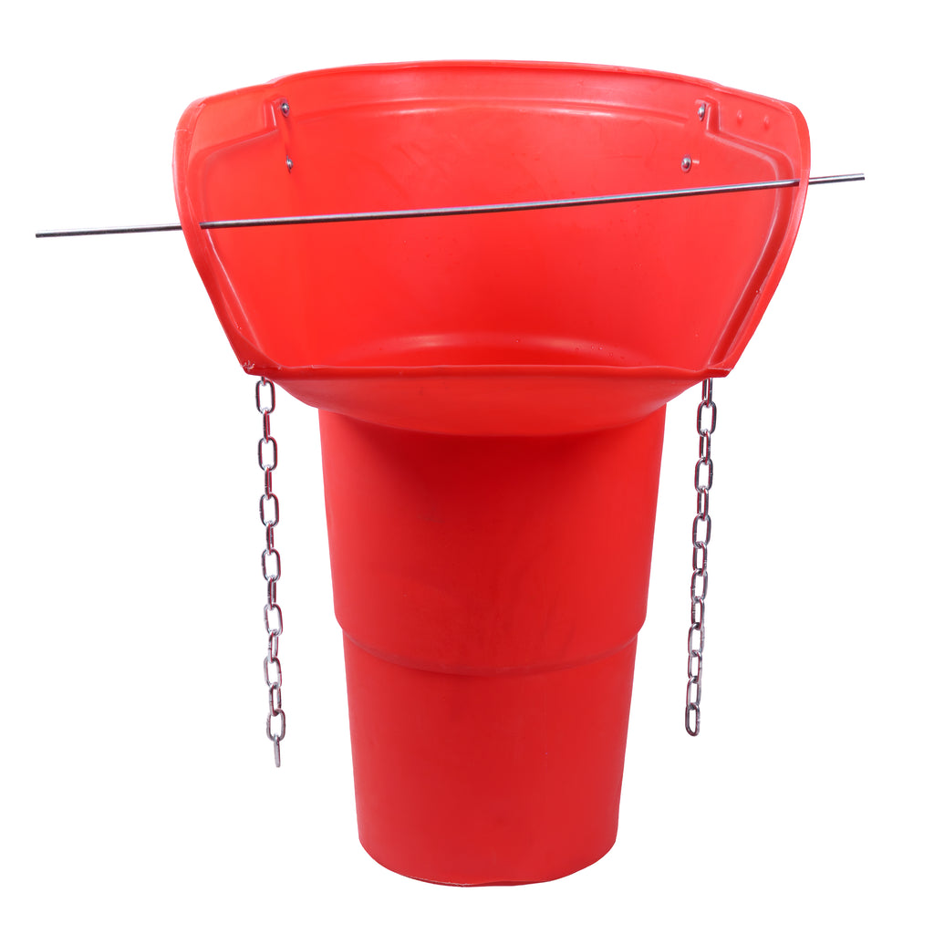 Oaklands Plastics 20 Inch Side Hopper Red