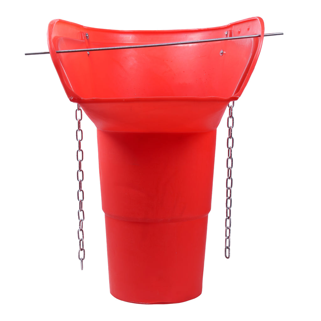 Oaklands Plastics 20 Inch Side Hopper Red