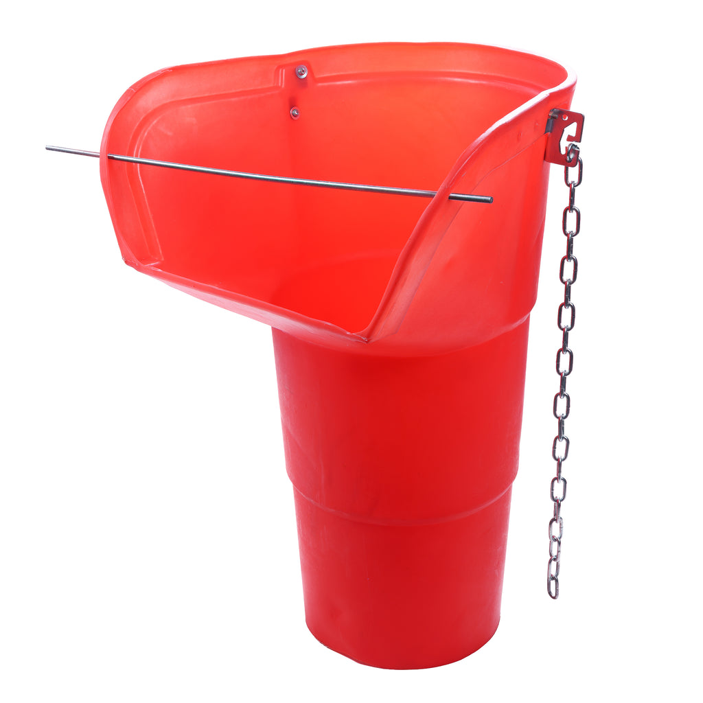Oaklands Plastics 20 Inch Side Hopper Red