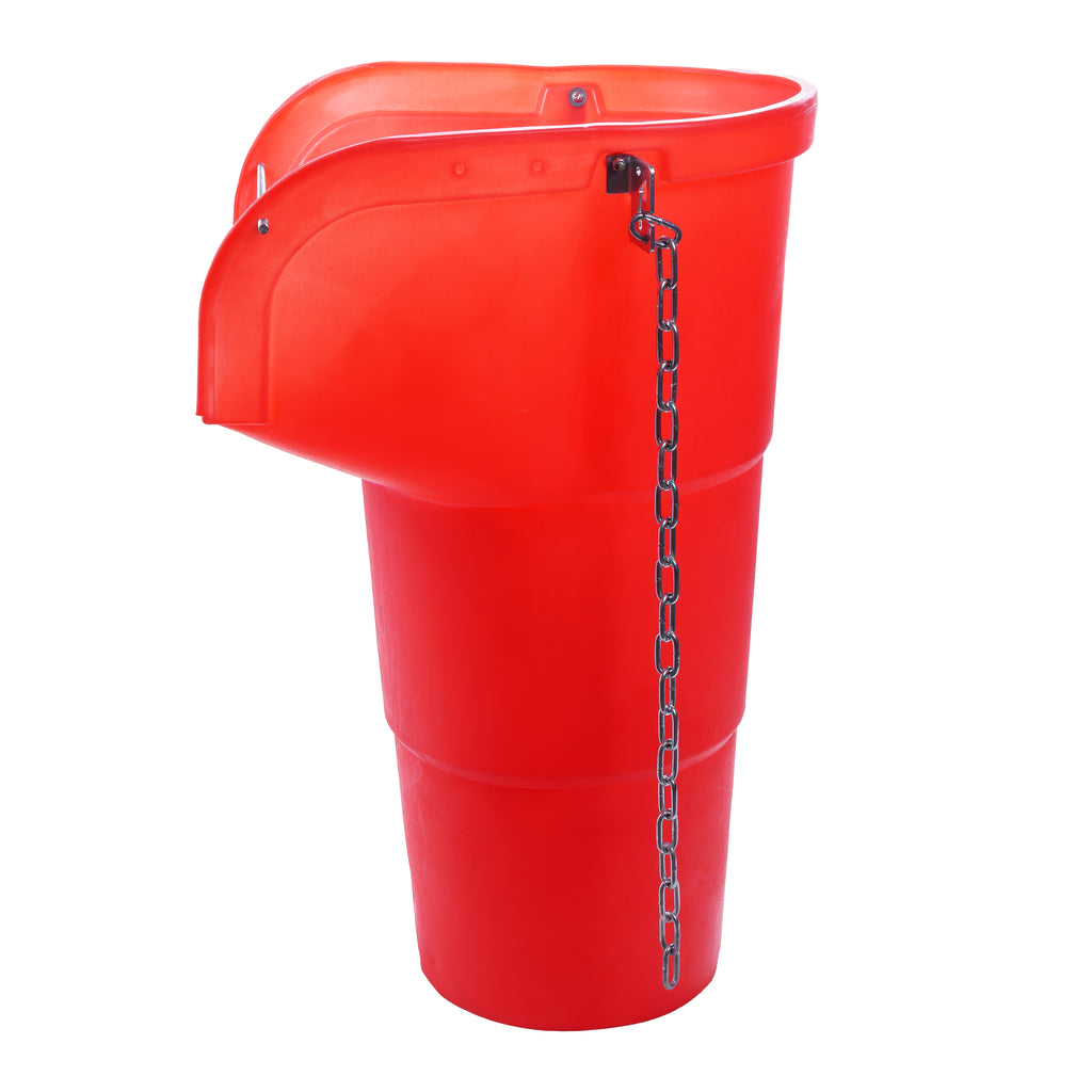 Oaklands Plastics 20 Inch Side Hopper Red