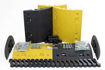 Speed Bumps Complete Kits 50mm 10mph & 75mm 5mph (50mm (10mph) / 3 Metre)