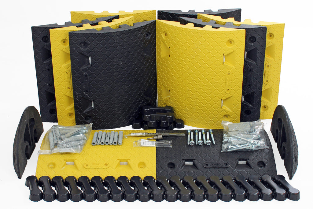 Speed Bumps Complete Kits 50mm 10mph & 75mm 5mph (50mm (10mph) / 5.5 Metre)