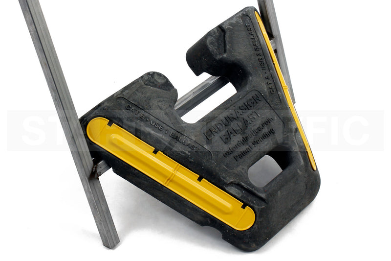 EnduraBallast in use with a metal sign frame