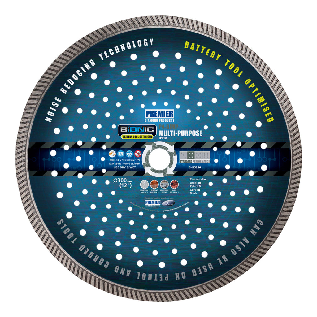 PDP Bionic P4-BiMP Multi Purpose Blade 300 x 20mm (12") DP11151