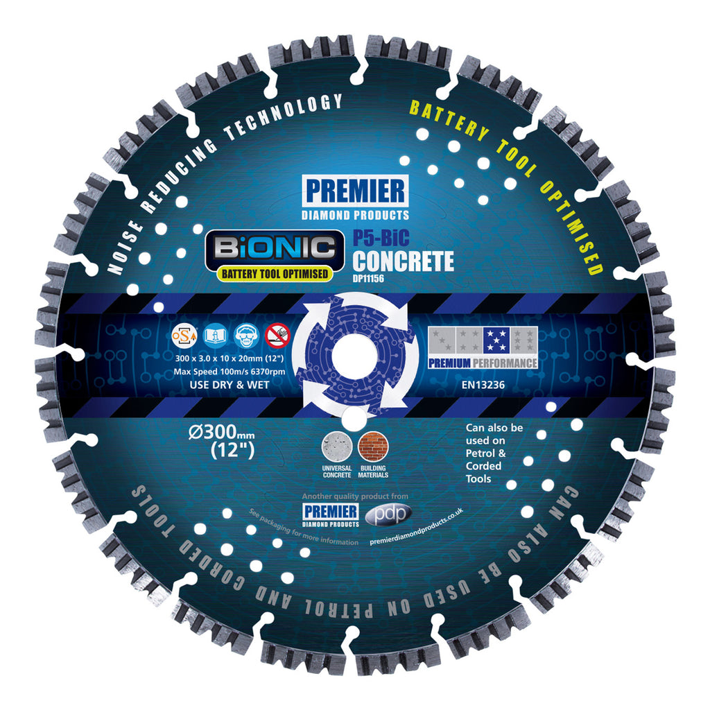 PDP Bionic P5-BiC Concrete Blade 300 x 20mm (12") DP11156