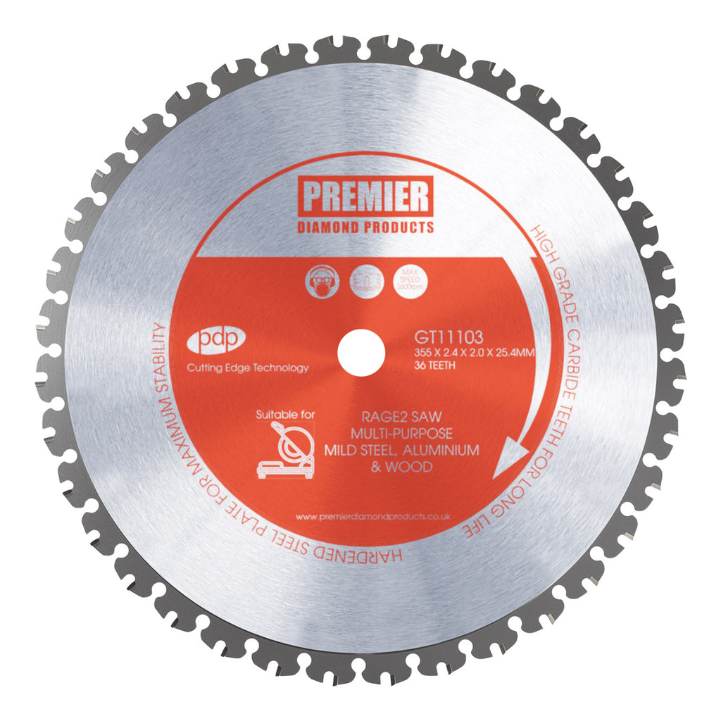 PDP P5-MULTI355 36T TCT Multi-Purpose Blade 355 x 25.4mm GT11103