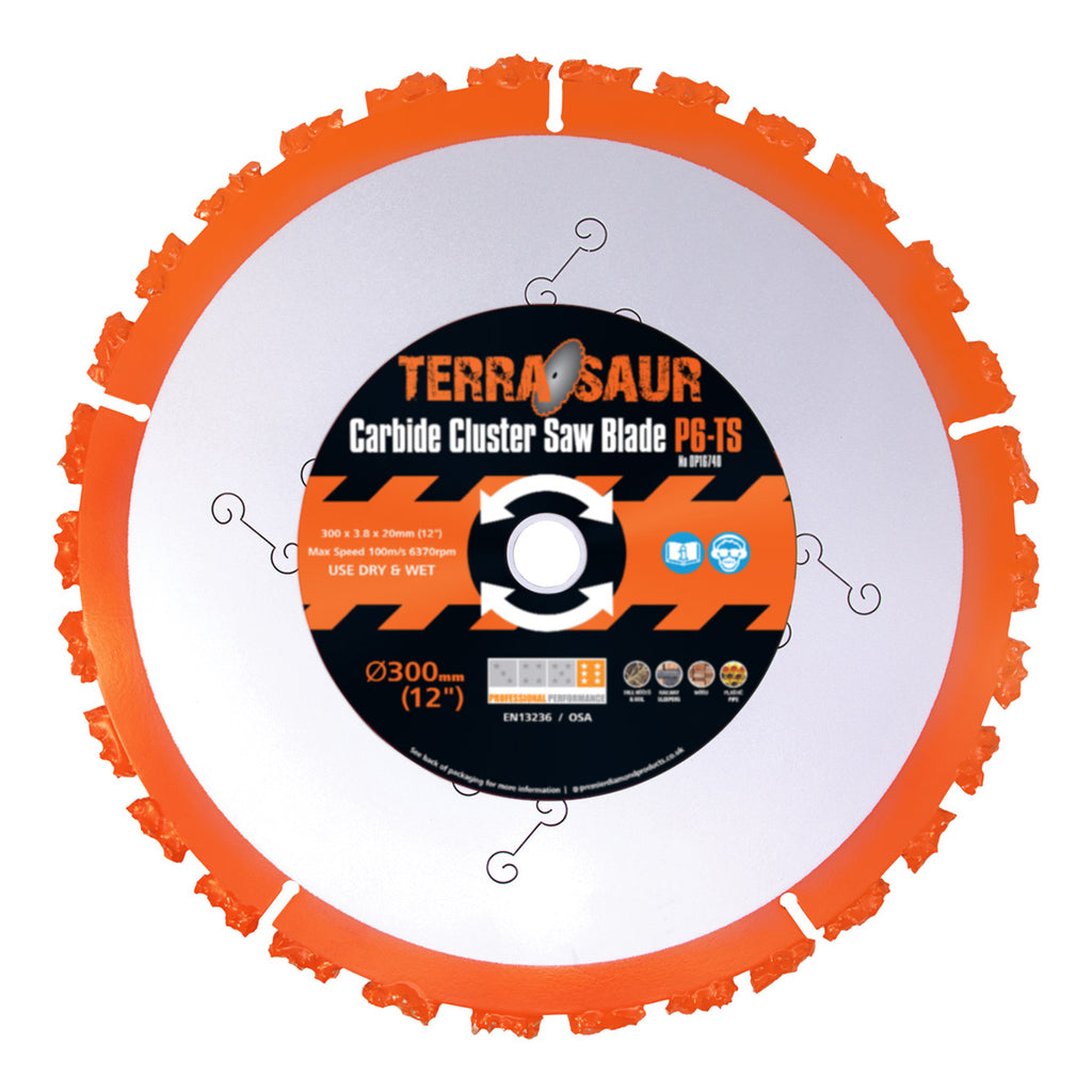 PDP P6-TS Carbide Terrasaur Wood & Railway Sleepers Blade