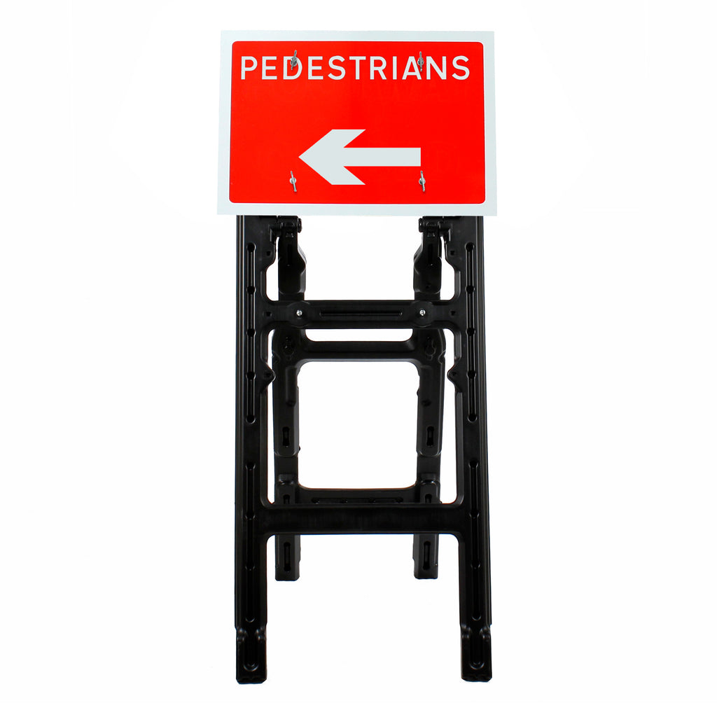 Pedestrians Arrow Left Diagram 7018 | Quick Fit (Face Only) | 600x450mm